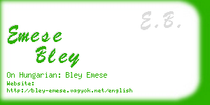 emese bley business card